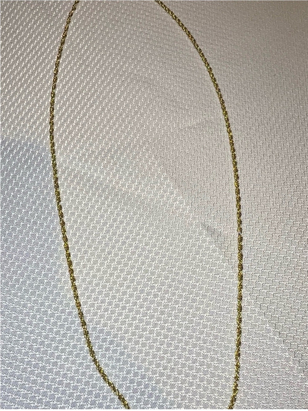 Italian 925 Sterling Silver 2mm
Rope Chain 24” - 14K Gold Plated